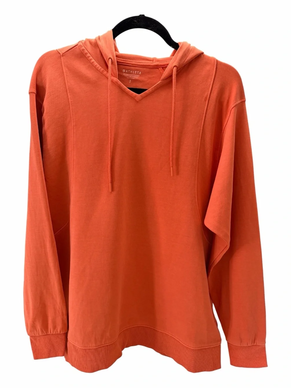 Athleta Sundown Alliance Pullover Hoodie Acapulco Orange Women’s Small